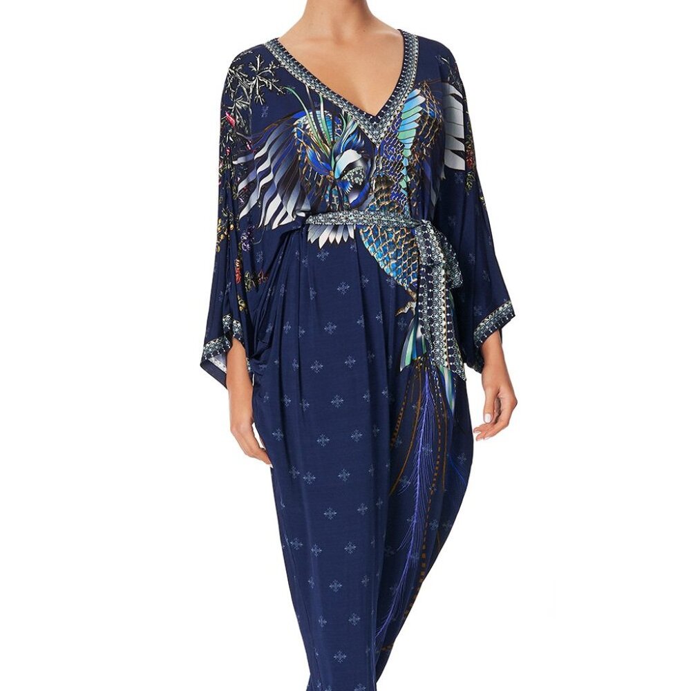 NWOT Camilla Jersey Batsleeve Jumpsuit Southern Twilight sz S $649